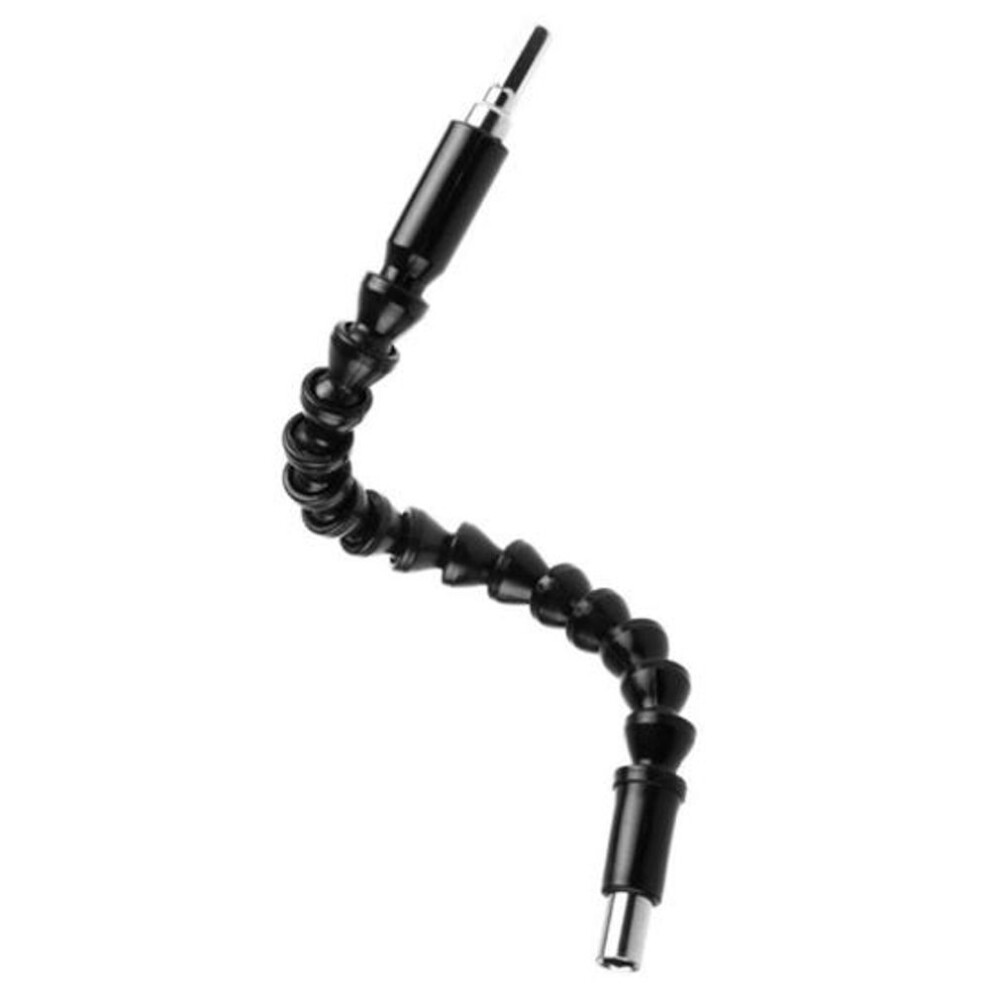 (black) 29cm Flexible Extension Electric Drill Screwdriver Bit Holder Shaft Link Tool