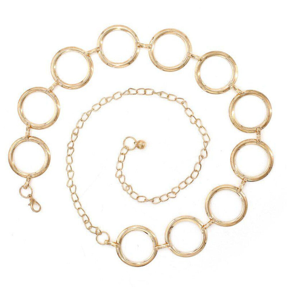 New Fashion Metal Waist Chain Belt Women Circle Metal String Belts For Ladies Dresses Decoration
