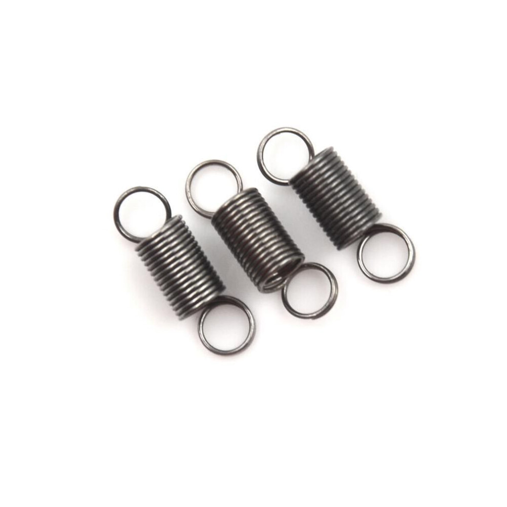 10PCS 15Mm Stainless Steel Small Tension Spring With Hook For Tensile DIY Toy Qw