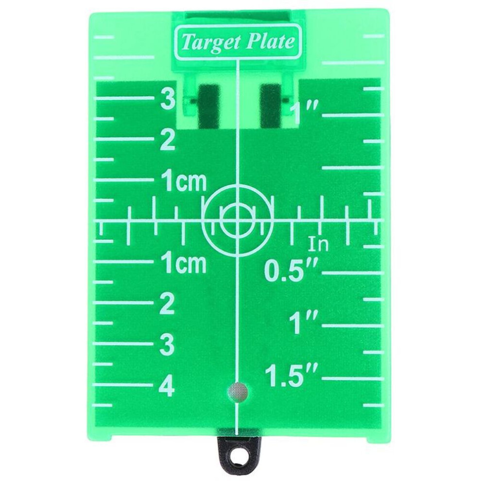 (green) 1pcs Inch/cm Magnetic Laser Target Card Plate For Green/red Laser Level