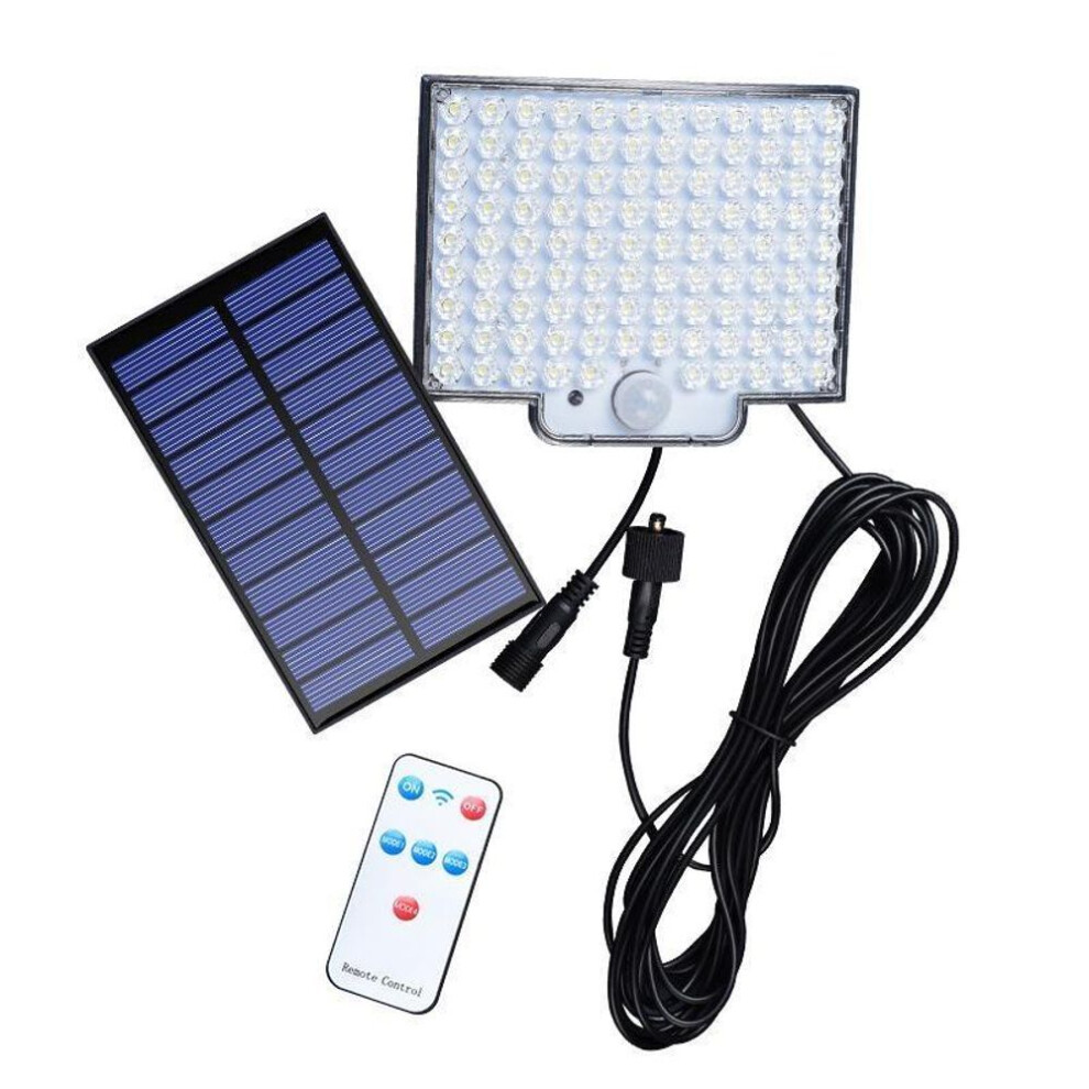(1 set) Solar Lights Outdoor 106 Led Solar Powered Motion Sensor Flood Lights With Remote, Dusk To Dawn Led Solar Security Wall Lights