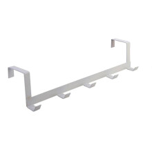 (White) 5 Hooks Over The Door Hanger Hook Storage Holder Towel Clothes Hanging Rack