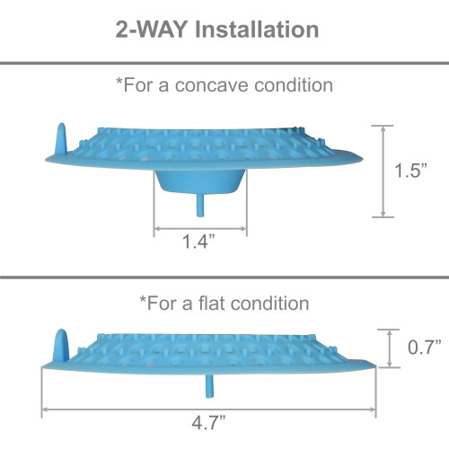 Excelity Drain Protector Raccogli Capelli Copertura per Scarico 2