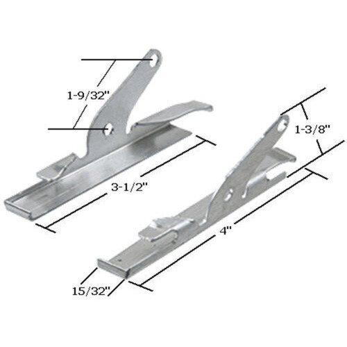 CRL WCM100 Κλιπ Γυαλιού Jalousie για 4" Πάνελ 2