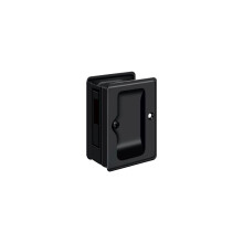 Deltana SDAR325U19 Heavy Duty Pocket Lock; Justerbar; 3-1/4 """" X 2 1/4 """" Skyded?rsmodtager; Sort finish