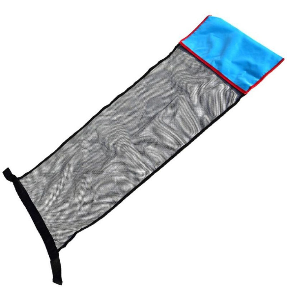 (blue) Swimming Ring Bed Swimming Pool Mat Inflatable Floating Ring Hammock Pool Mattress Floating Lounge Chair Toys Swimming Pool Chair