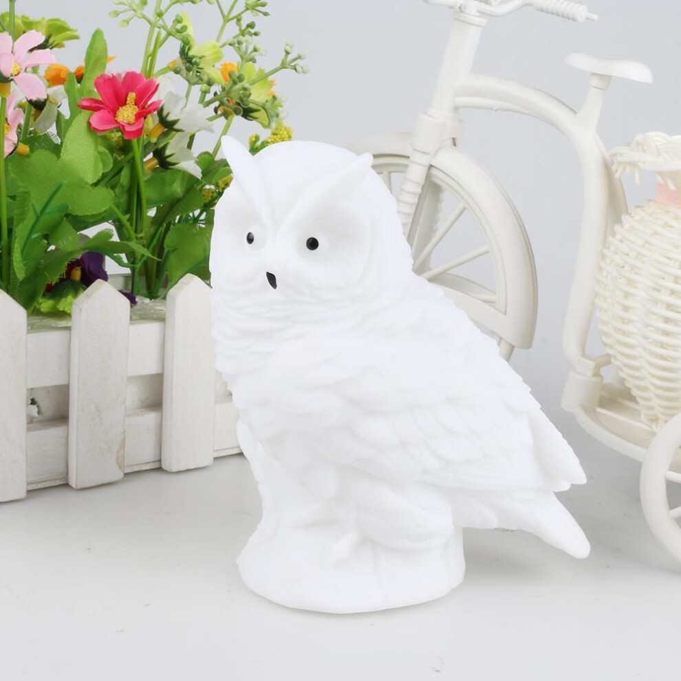 (white, 1pc) Night Lights Dc5v Led Owl Night Lamp Desk Table Lamps Animal Cute Creative Bedside Lamp Ornaments Lighting Friend Gift