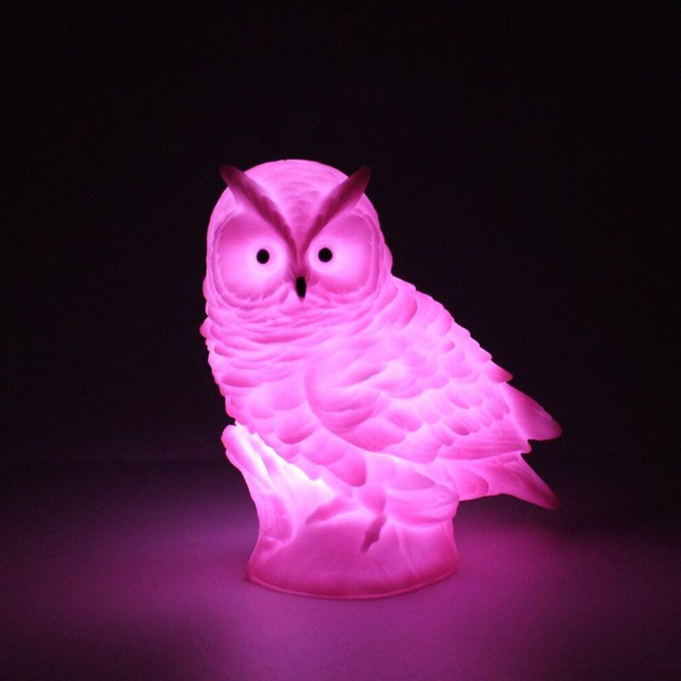 (red, 1pc) Night Lights Dc5v Led Owl Night Lamp Desk Table Lamps Animal Cute Creative Bedside Lamp Ornaments Lighting Friend Gift