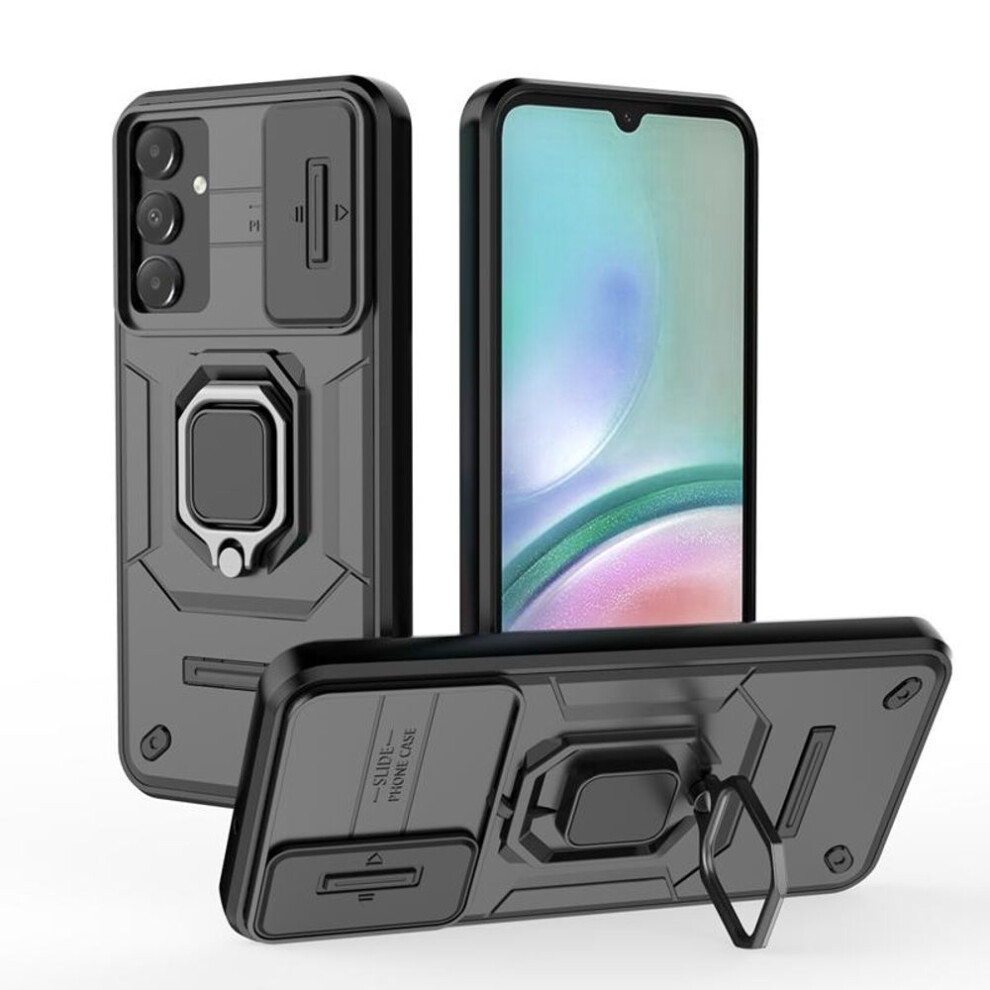 (black, For Samsung A35 5G) Shockproof Armor Magnetic Holder Ring Case For Samsung Galaxy A15 A25 A35 A55 5g Lens Protect Cover For Samsung A 15 25 35 55
