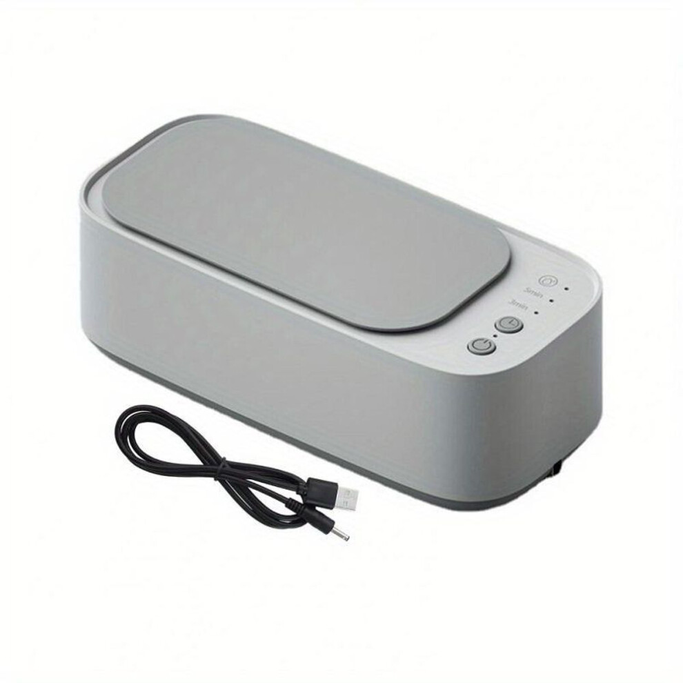 (white) Ultrasonic Jewelry Cleaner, Jewelry Cleaner With 45kHZ Stainless Steel Tank For Glasses, Watches, Earrings, Rings, Necklaces, Coins
