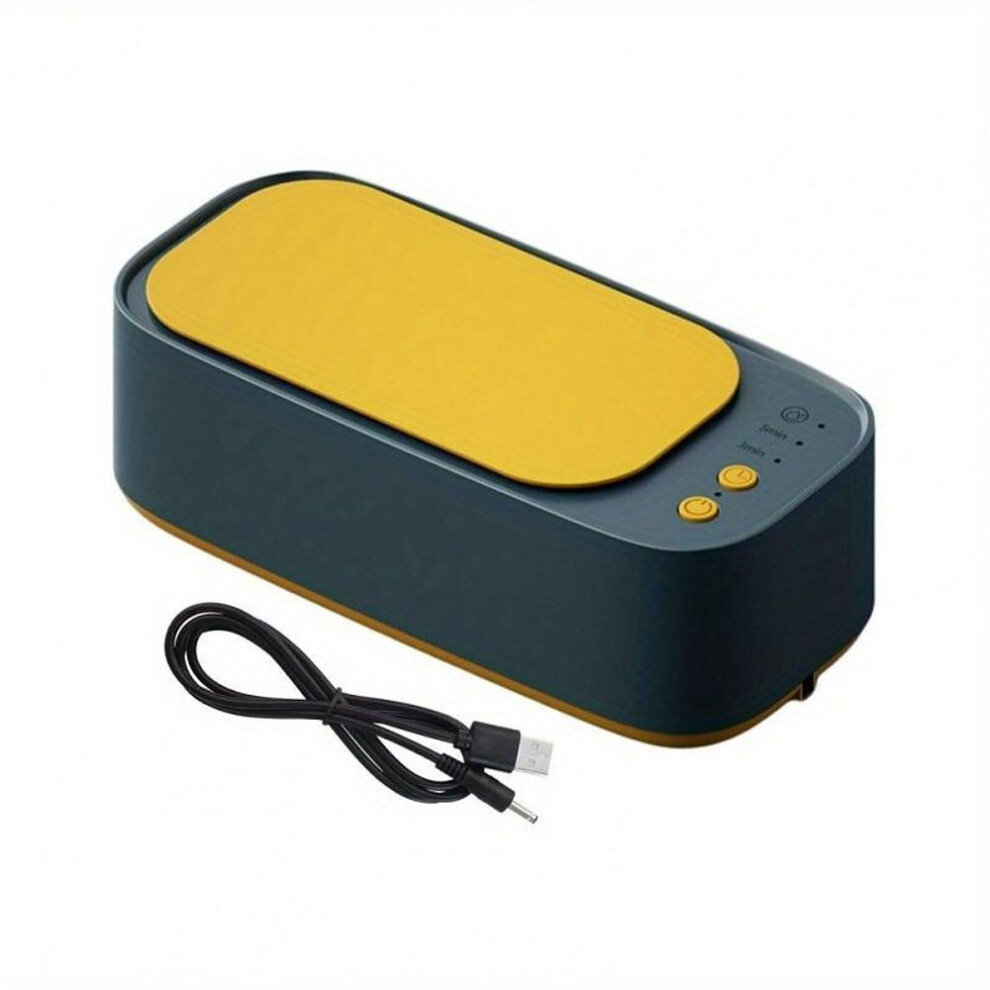 (green) Ultrasonic Jewelry Cleaner, Jewelry Cleaner With 45kHZ Stainless Steel Tank For Glasses, Watches, Earrings, Rings, Necklaces, Coins