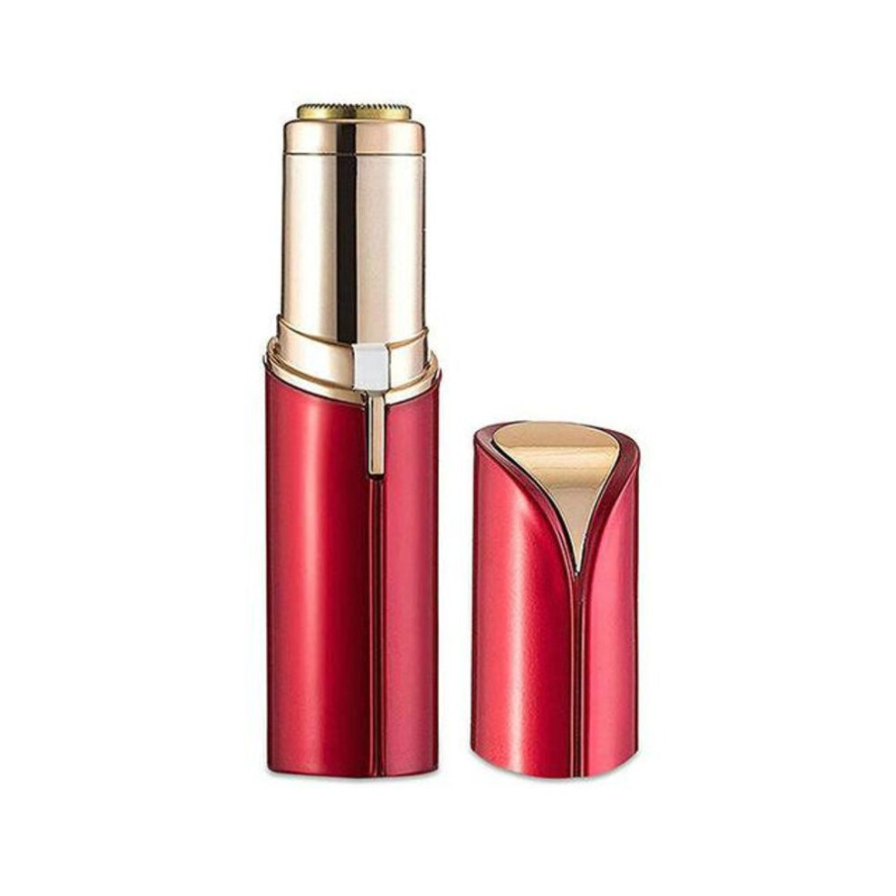 (red) Multifunction Lipstick Eyebrow Trimmer Brows Hair Remover Pen Mini Electric Shaver Painless Eye Brow