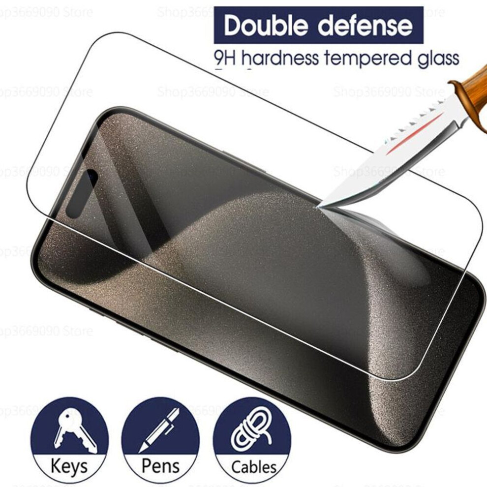 (For iPhone 11 Pro Max) 3pcs Protective Glass For Apple Iphone 15 Pro 15 Plus Iphone15 Pro Max Ifone Ipone 15pro Screen Protector Armor Tremp Cover Film