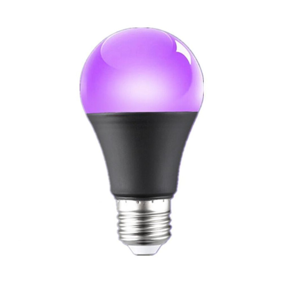 (black) 12w Uv Purple Led Light Bulb Ac 85-265v Purpletransparent Cover Hotel Party Ghost House Fluorescent Atmosphere Decoration Light