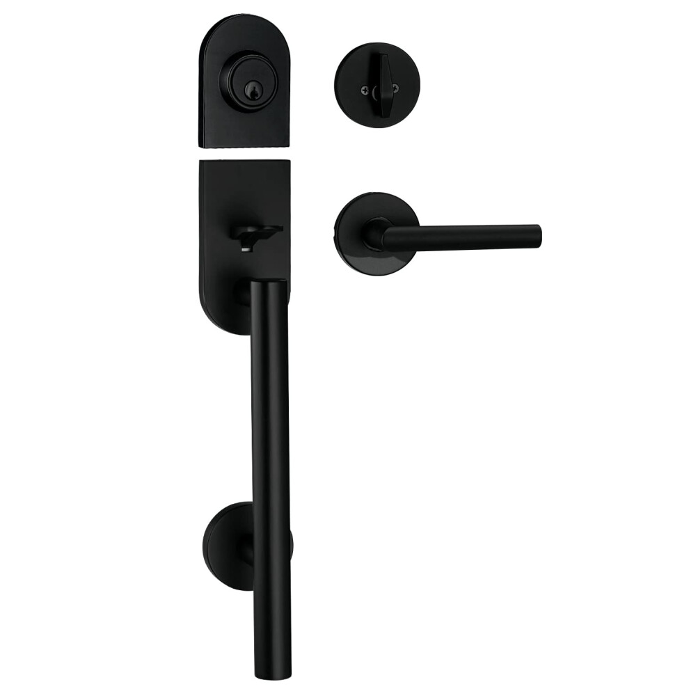 Berlin Modisch Handleset Front Door Entry Handle And Deadbolt Lock Set 686912505460