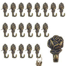 Pin-Aufhnger, 20 Stck, Zinklegierung, Pin-Haken, Bilder-Aufhngengel, fr Zuhause, Bro, Stoff, Wand, Holz (Bronze)