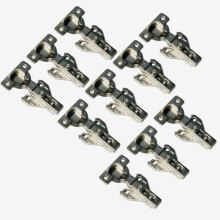 10 Peças de Hinge de Armário com Fecho Suave para Quadro de Porta da Cozinha
