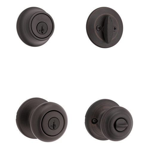 Cove 690 Conjunto de Fechadura Com Entrada Chaveada e Cilindro Simples em Bronze 1