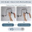 BRIGHT SHOWERS Cabeça de Chuveiro de Alta Pressão, Chuveiro de 6 Polegadas, 2 Configurações de Spray 3