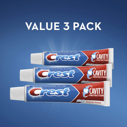 Crest Cavity Protection Toothpaste  Regular Paste  5.7 oz  Pack of 3 2