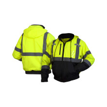 Pyramex Safety RJ3110S RJ31 Series Jacken Hi-Vis Lime Bomberjacke  Gre S
