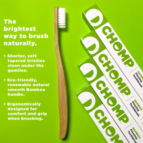 Chomp Bamboo Flossing Toothbrush (4) 1