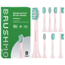 Brushmo Ersatz-Zahnbrstenkpfe, kompatibel mit Philips Sonicare Optimal Plaque Control HX9023/65, Pink, 8 Stck