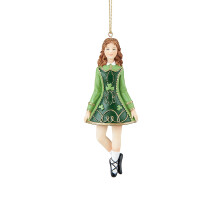 C&F Home Irish Girl Dancer St. Patrick's Day Clover Christmas (Xmas) Ornament Ornament Green