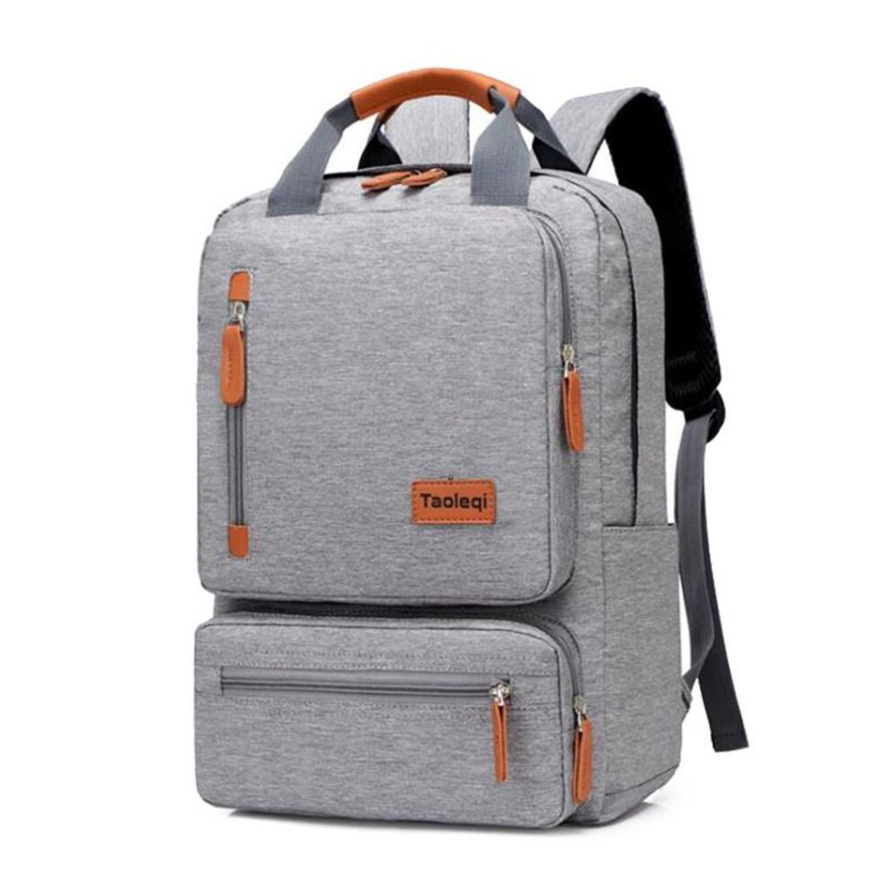 (grey) Casual Business Backpack For Men Light 15 Inch Laptop Bag 2023 Waterproof Oxford Cloth Lady Anti-theft Travel Backpack Gray