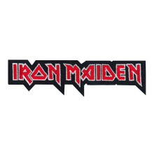 C&D Visionary Iron Maiden Logo Patch Red Black