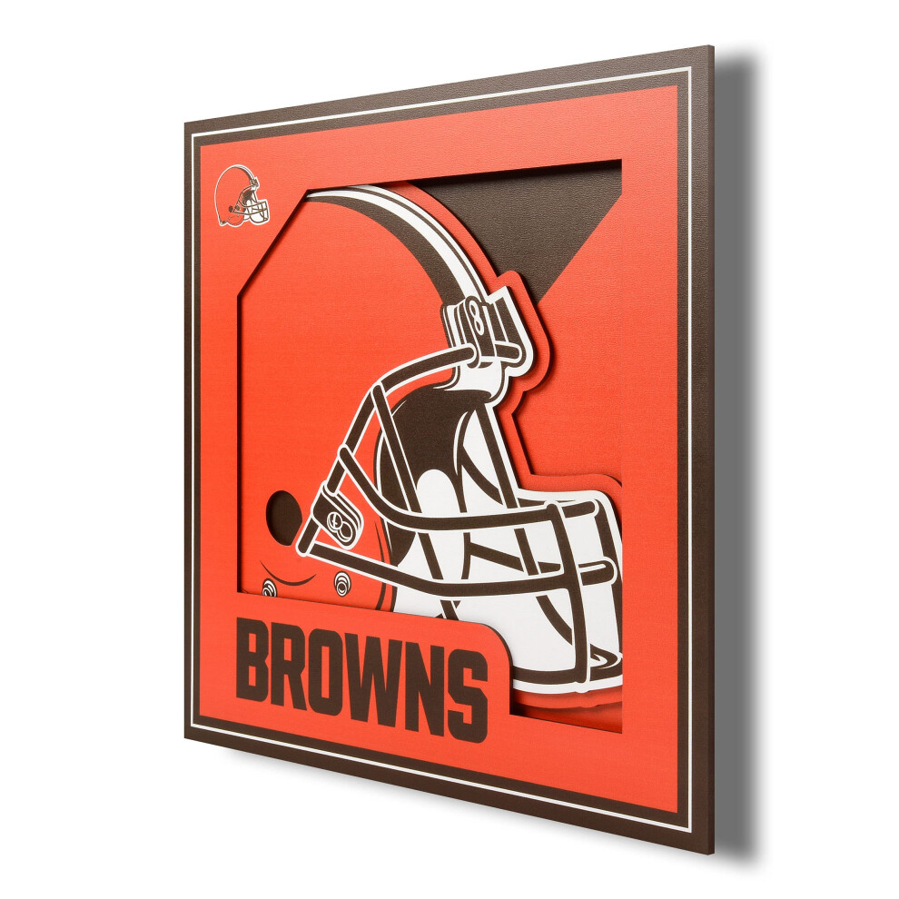 Nstenn Umen S 3D Logem Youthefan Nfl Cleveland Browns 12X12-image