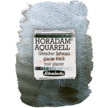 SCHMINCHE - Horadam Aquarell Super Granulation 14 965 044 Glacier Black 1/2 pannor Mycket starka granulerande frger finaste supergranulerande ak