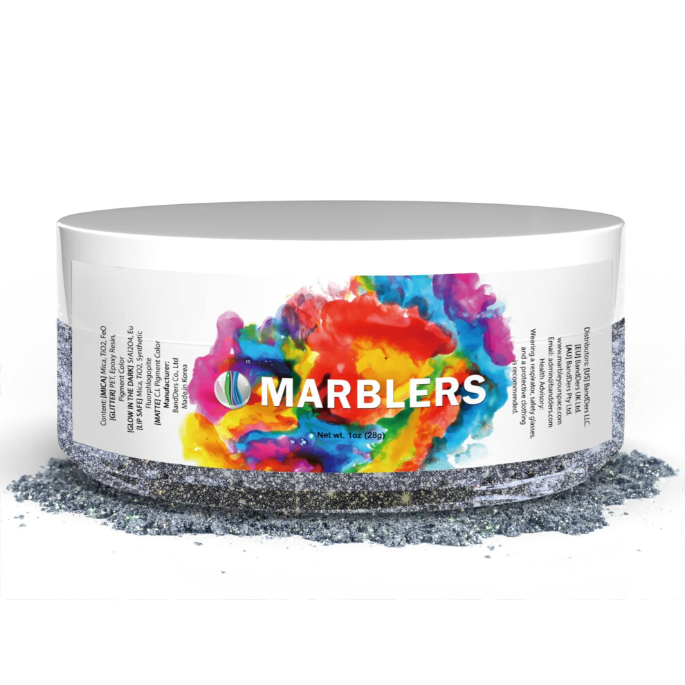 Poudre De Mica De Qualité CosméTique Marblers [Magic Lake Pearl] 1 Oz (28 G) | Pois-image