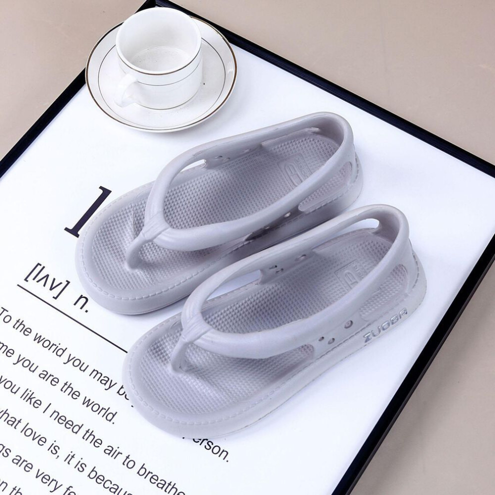(gray, 42-43) Men&apos;s And Women&apos;s Beach Flip-flops Water Sandals Outdoor Slippers Breathable Sandals Comfort Soft Slides For Men And Women