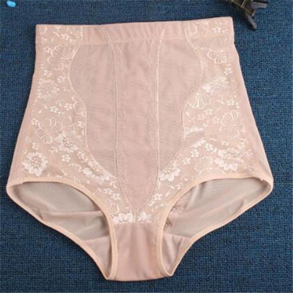 (beige, XL) Seamless Women High Waist Slimming Tummy Control Pant Briefs Body Shapewear Lady Corset Underwear