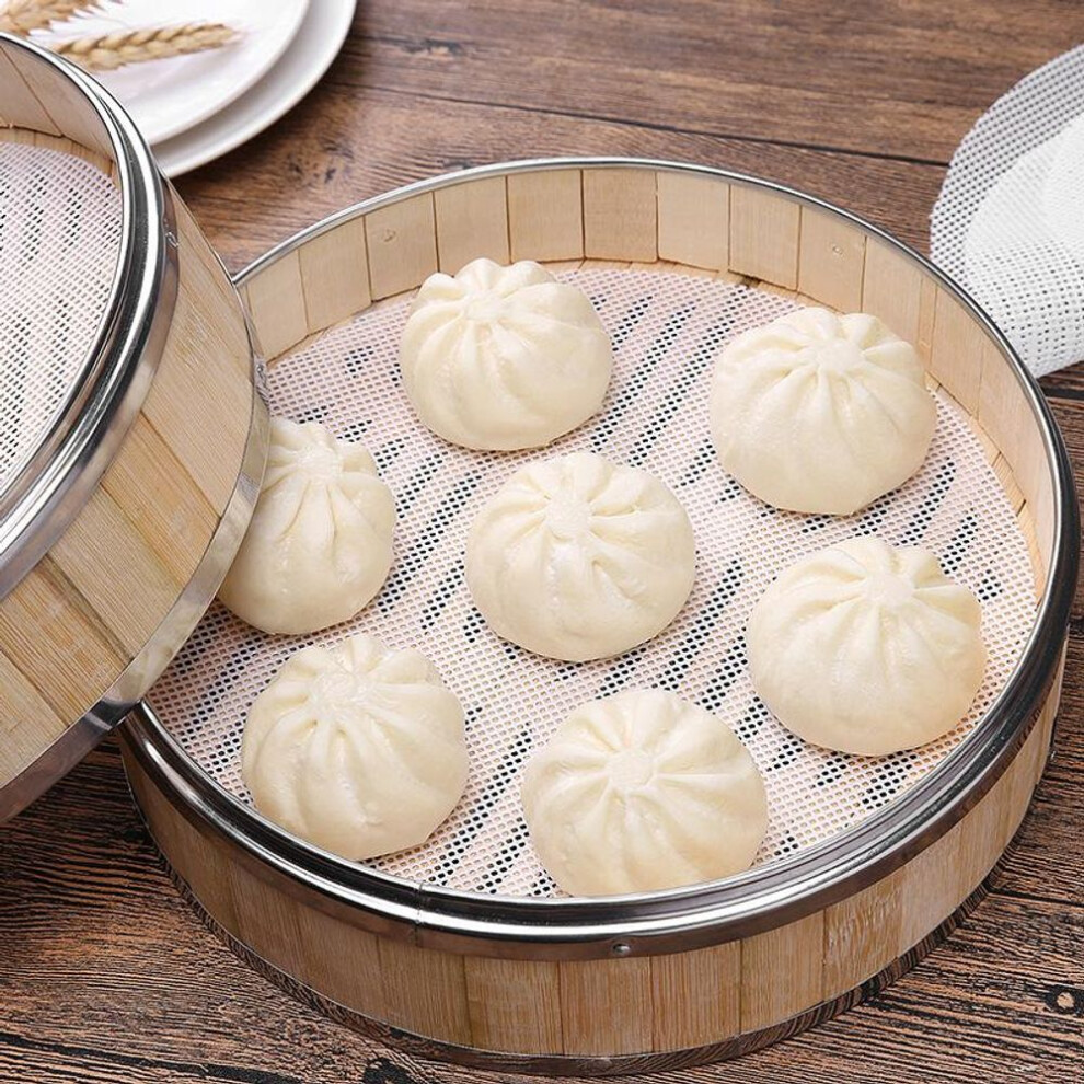 (23cm) Non-stick Steamer Mat Dim Sum Tool Food Grade Silicone Reusable Restaurant Kitchen Under Steamer Mat Kitchen Cooking Accessories