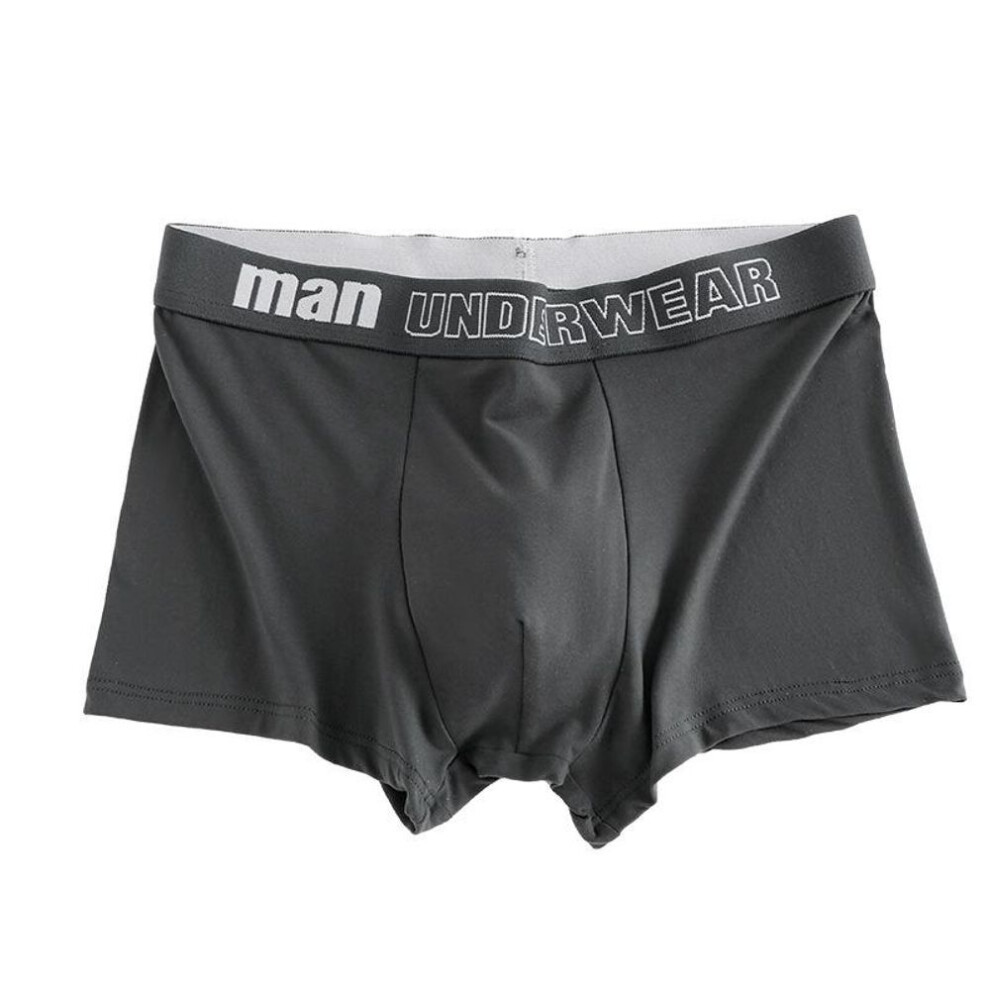 (dark gray, 3XL) Men's Underwear Big Boxers Briefs Large Size