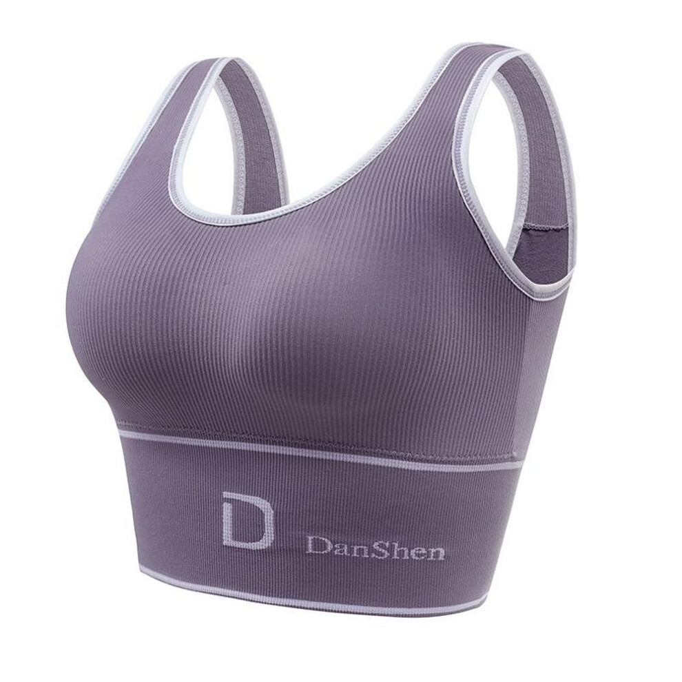 (purple, M/L) Bras For Women Seamless Plus Size Bra Tops Full Coverage Hide Back Fat Comfortable Wireless Femme Bralette