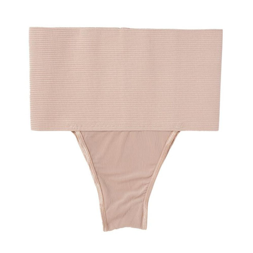 (beige, XL) Waist Cincher Girdle Shaper Thong For Women Tummy Control Panty Slimmer Body Shaper