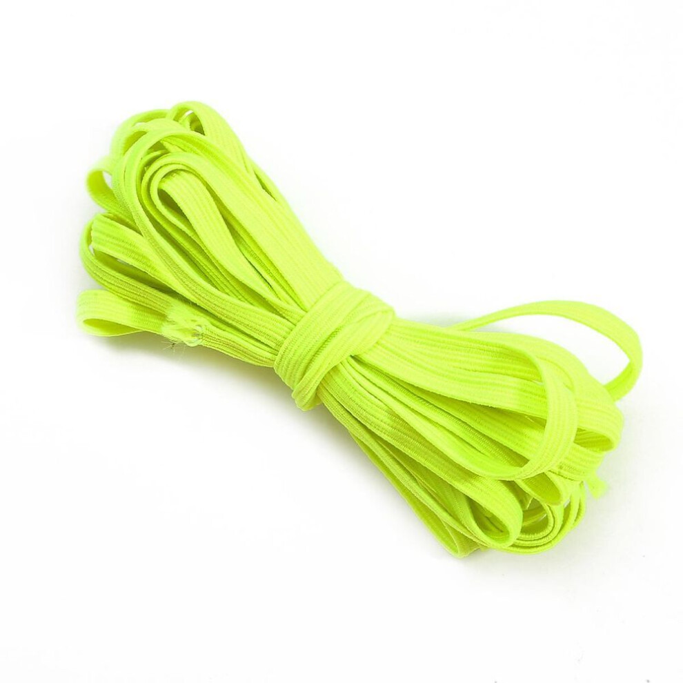 (bitter lime) 5meter/roll Colorful Elastic Band Rope Rubber Ribbon Stretchy Band Elastic Line