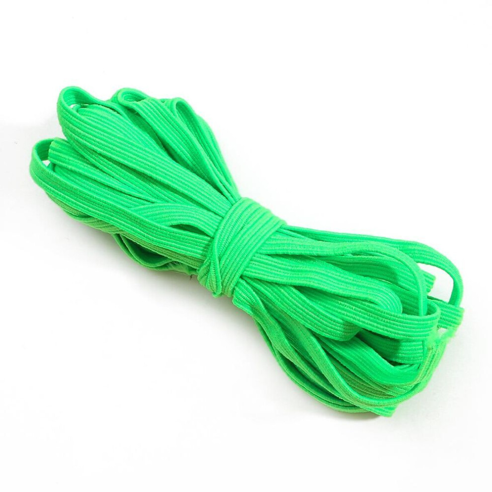 (lime green) 5meter/roll Colorful Elastic Band Rope Rubber Ribbon Stretchy Band Elastic Line