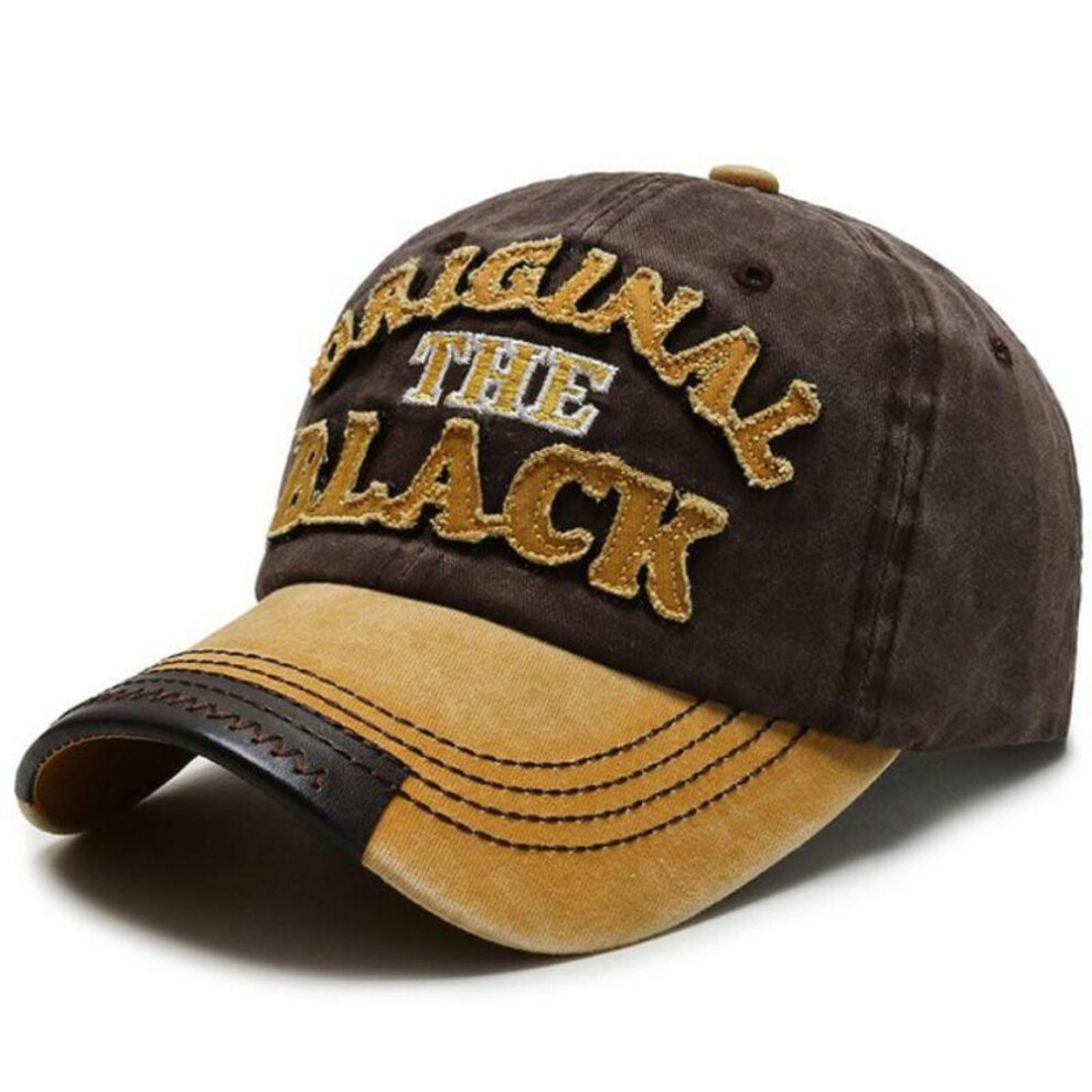 (yellow,brown) New Baseball Cap Fashion Men Cotton Hip-hop Hats Women Summer Snapback Trucker Hat