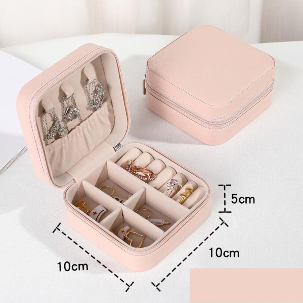 (pink) Jewelry Organizer Display Travel Case