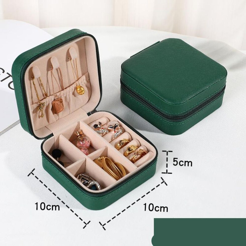 (green) Jewelry Organizer Display Travel Case