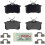 Bosch BOSCH BE340H Blue Semi-Metallic Disc Brake Pad Set With Hardware - Com 1