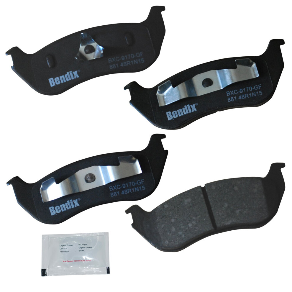 Bendix Priority1 Cfc881 Ceramic Rear Brake Pads For Ford Explorer 2005-2002 Explorer Sport Trac 2003 Mercury Mountaineer 2005-2002 887243240314