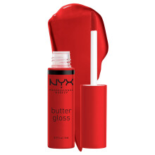NYX PROFESSIONAL MAKEUP Butter Gloss, Icke-Kladdig Läppglans - Apple Crisp (Modern Röd)