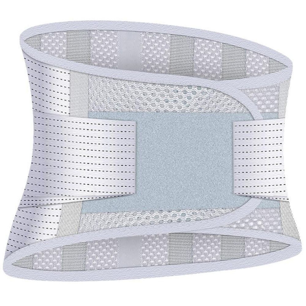 (grey, S) Back Lumbar Support Belt Men Woman Spine Decompression Waist Trainer Adjustable Back Brace For Lower Back Pain Relief