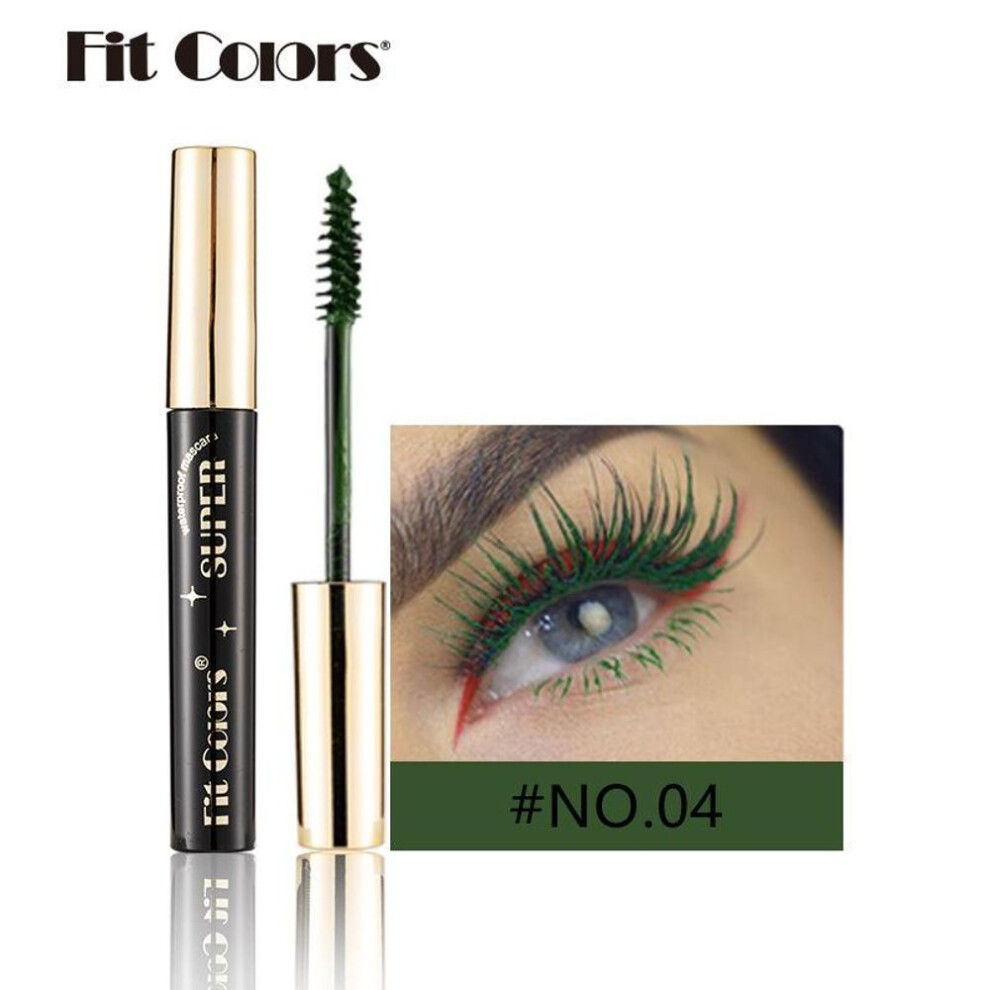 (04) Fit Colors Christmas Stage Nightclub Thick Curling Waterproof No Faint 14 Color Mascara