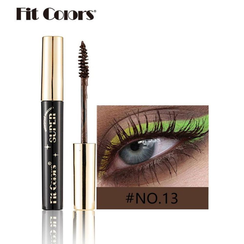 (13) Fit Colors Christmas Stage Nightclub Thick Curling Waterproof No Faint 14 Color Mascara